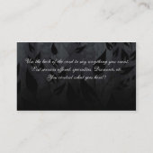 Siimpleの黒い名刺 名刺 (裏面)