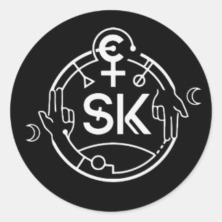 SiKeホワイトロゴシール ラウンドシール