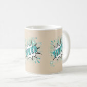 SIKED漫画音声バブルミームおもしろいクリーム コーヒーマグカップ (正面右)