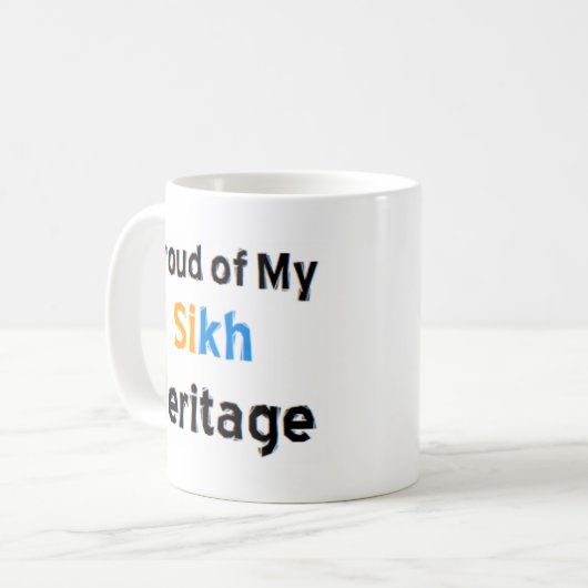 sikh heritage coffee mug コーヒーマグカップ (正面左)