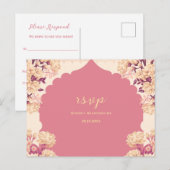 Sikh Wedding RSVP | Anand Karaj Reply post Card ポストカード (正面/裏面)