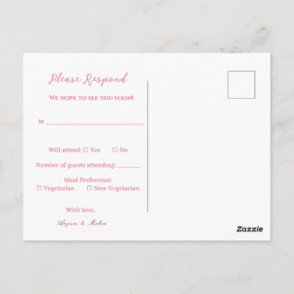 Sikh Wedding RSVP | Anand Karaj Reply post Card ポストカード