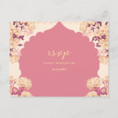 Sikh Wedding RSVP | Anand Karaj Reply post Card ポストカード (正面)