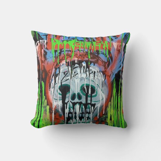 Sikoのスカルの枕 クッション (正面)