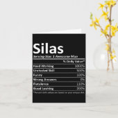 Silas Nutrition Funny Birthday D Name G  カード (黄色い花)