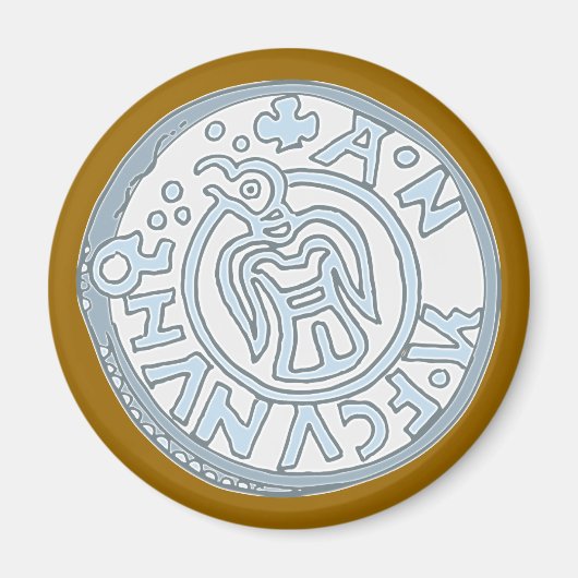 Silbermünze Wikinger silver coin vikings マグネット (正面)