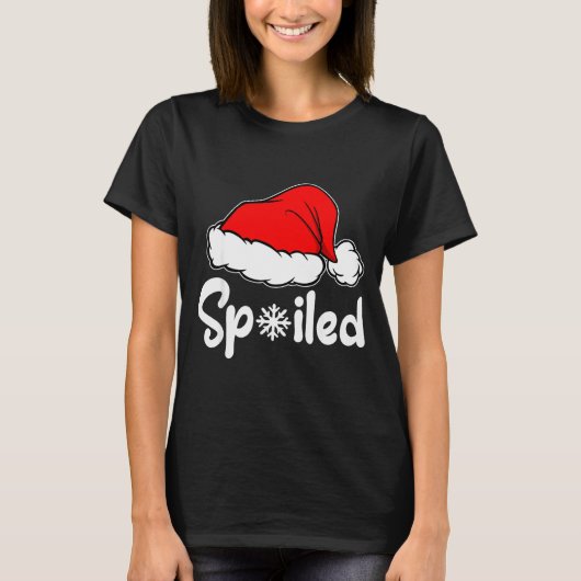 Siled Broke Santa Hat Christmas Matching Pajamas  Tシャツ (正面)