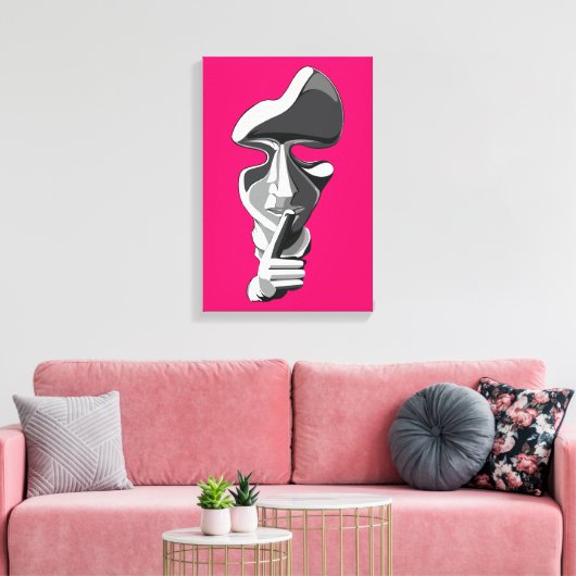 Silence キャンバスプリント (インサイチュ (リビング))