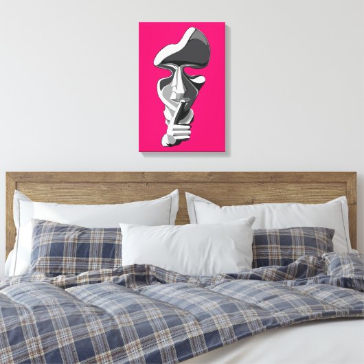 Silence キャンバスプリント (インサイチュ (寝室))