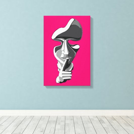 Silence キャンバスプリント (インサイチュ (ウッドフロア))