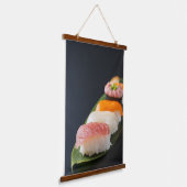 Silence and Sushi | A tapestry depicting beautiful 吊り下げ型タペストリー (傾斜あり)