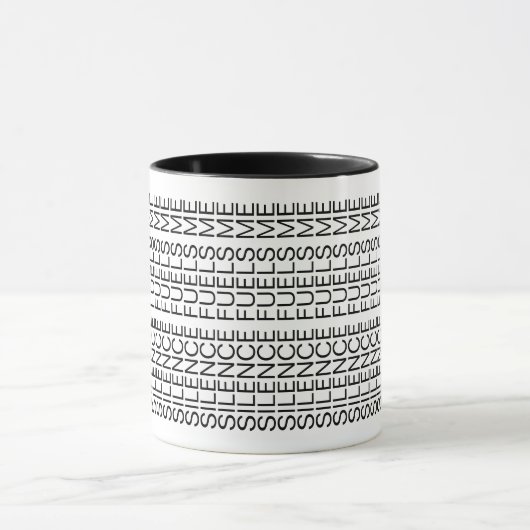 Silence Fuels Me Hidden Message Introvert Mug マグカップ (中央)