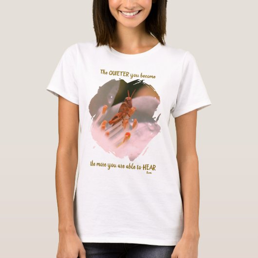 Silence Inspirational Rumi Quote   Tシャツ (正面)
