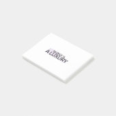 Silence is a Luxury Minimalist Post-it® Notes ポストイット (アングル)