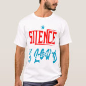 silence is loud  tシャツ (正面)