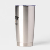 Silence Is My Love Language Quote Design 保温保冷タンブラー (左面)