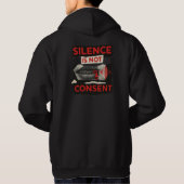 Silence Is Not Consent Awareness Shirt パーカ (裏面)