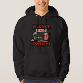 Silence Is Not Consent Awareness Shirt パーカ (正面)
