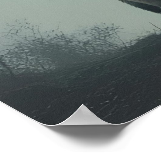 Silence Is The Best Answer – Wolf Head Motivationa ポスター (角)