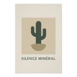 Silence Minéral – Le calme graphique du désert ポスター