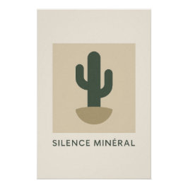 Silence Minéral – Le calme graphique du désert ポスター