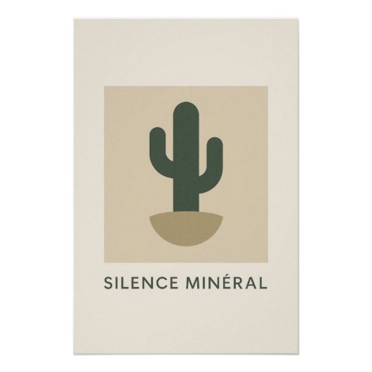 Silence Minéral – Le calme graphique du désert ポスター (正面)