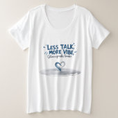 Silence Speaks Louder Plus Tee プラスサイズTシャツ (デザイン正面)