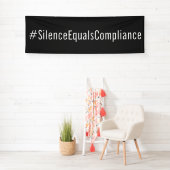 #SilenceEqualsComplianceデモ3月 横断幕 (インサイチュ)