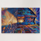 Silent Alley Colorful Assisi Art Jigsaw Puzzle ジグソーパズル (横)