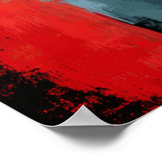 Silent Bloom — Contemporary Abstract Expressionism ポスター (角)