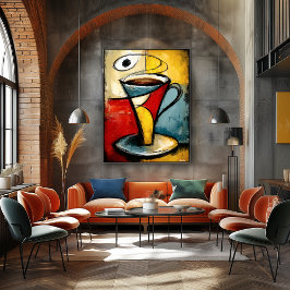 Silent Brew — Contemporary Abstract Expressionism ポスター