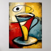 Silent Brew — Contemporary Abstract Expressionism ポスター (正面)