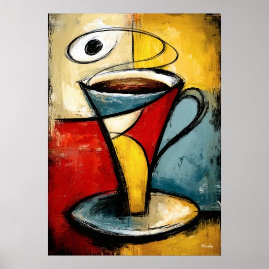 Silent Brew — Contemporary Abstract Expressionism ポスター (正面)