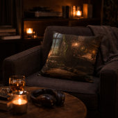 Silent Cabin — Pirate Ship Interior Throw Pillow クッション