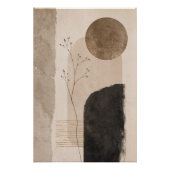 Silent Earth Abstract Wall Art ポスター (正面)