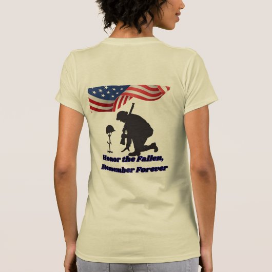 Silent fields of honor creme tシャツ (裏面)