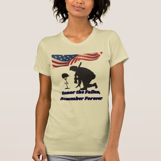 Silent fields of honor creme tシャツ (正面)