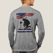 Silent fields of honor grey トライブレンドTシャツ (背面)