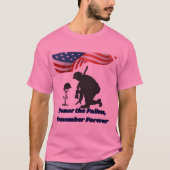 Silent fields of honor pink tシャツ (正面)