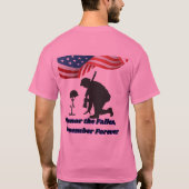 Silent fields of honor pink tシャツ (裏面)