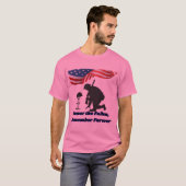 Silent fields of honor pink tシャツ (正面フル)