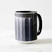 Silent Forest Waterfall – Calm Nature Landscape マグカップ (正面右)