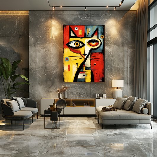 Silent Gaze — Contemporary Abstract Expressionism ポスター