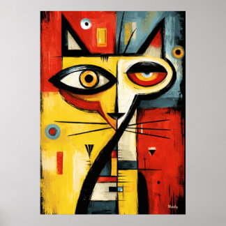 Silent Gaze — Contemporary Abstract Expressionism ポスター