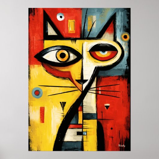 Silent Gaze — Contemporary Abstract Expressionism ポスター (正面)