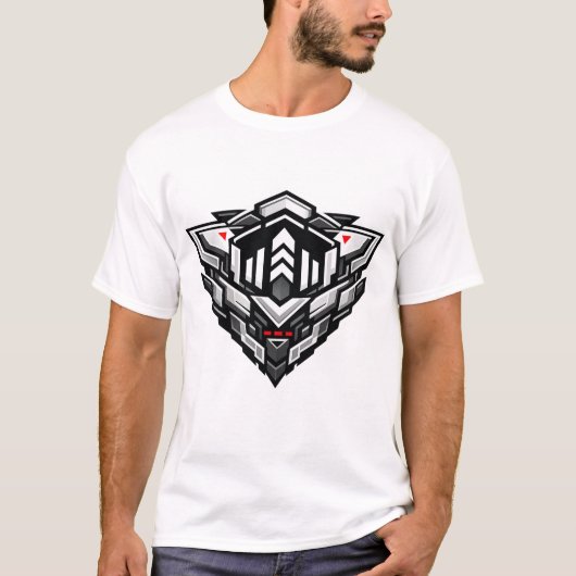 Silent Grid | Mecha Signal Vanguard Tシャツ (正面)