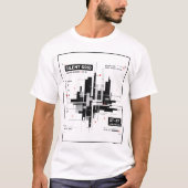 Silent Grid | Tactical Minimal Tech Grid Streetwea Tシャツ (正面)