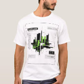 Silent Grid | Tactical Minimal Tech Grid Streetwea Tシャツ (正面)