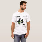 Silent Grid | Tactical Minimal Tech Grid Streetwea Tシャツ (正面フル)