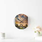 Silent Guardians: Hawks of the Wind ラウンド壁時計 (ホーム)